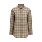 Beige Cotton Pattern Shirt