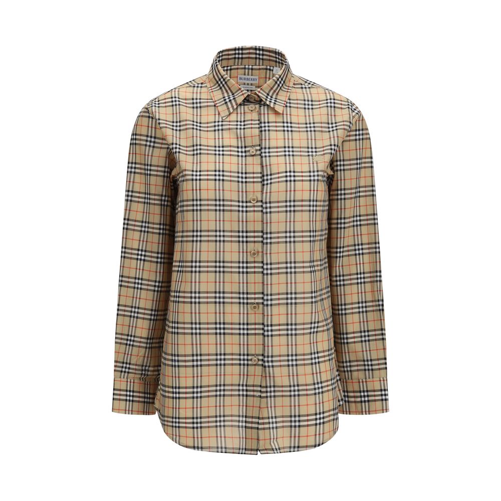 Beige Cotton Pattern Shirt