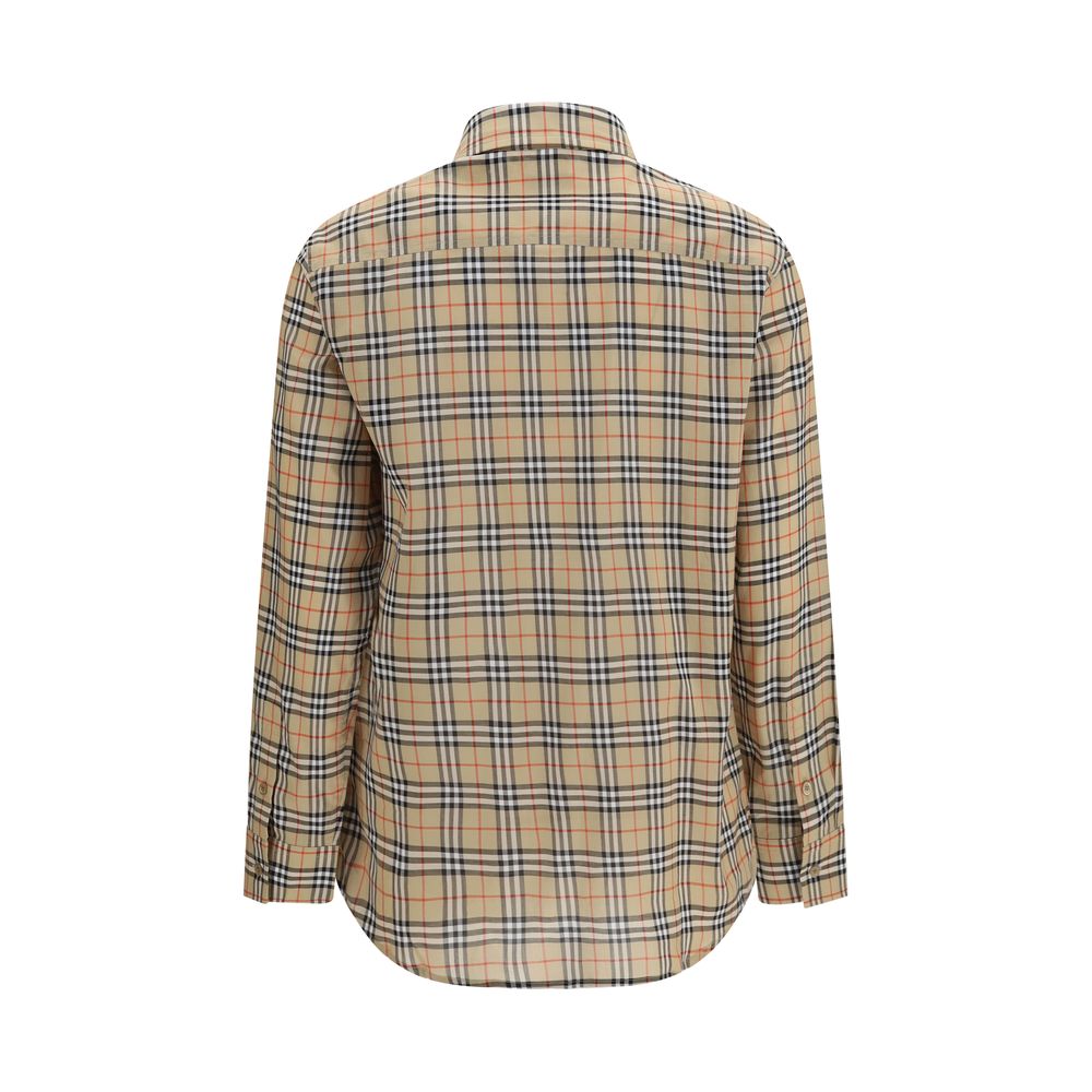 Beige Cotton Pattern Shirt