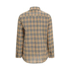 Beige Cotton Pattern Shirt