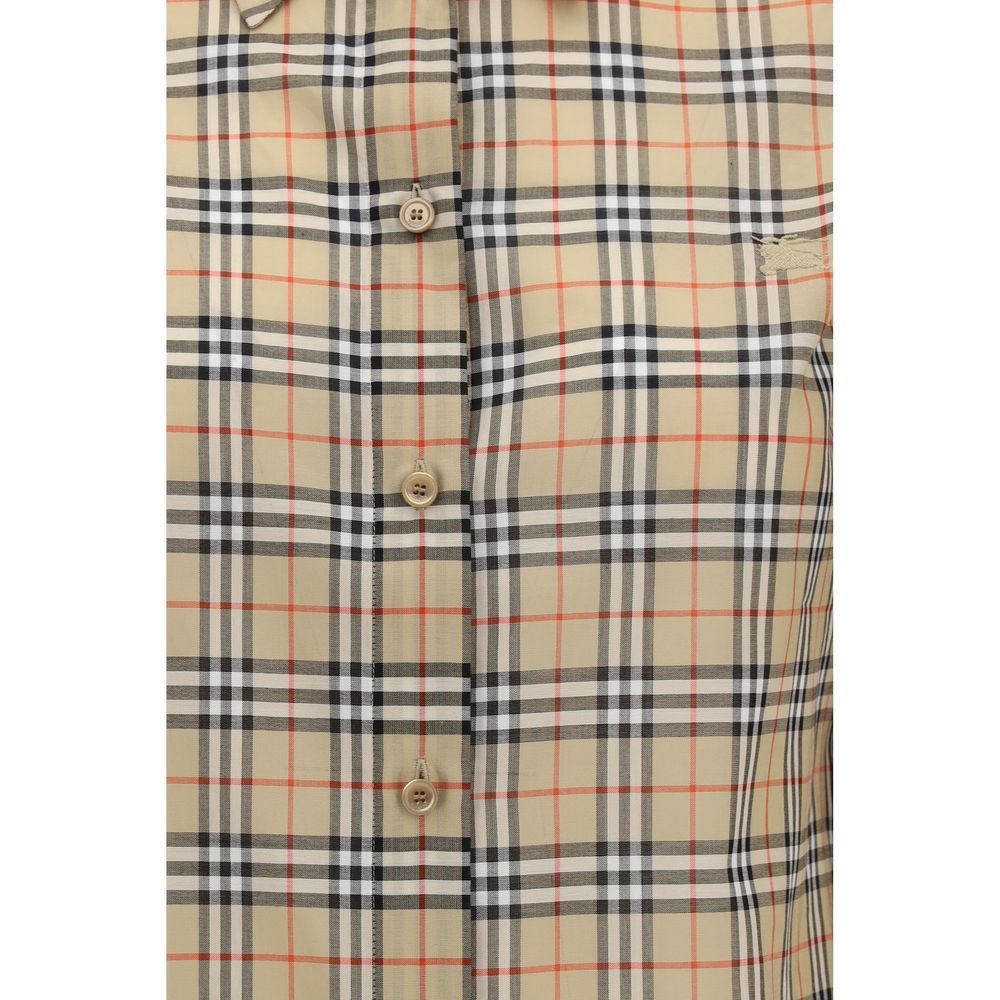 Beige Cotton Pattern Shirt