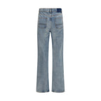 Golden Goose Blue Cotton Straight-Leg Jeans