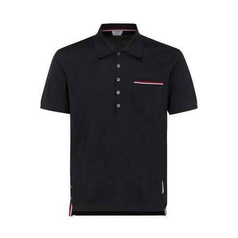 Gray Cotton Polo Shirt