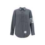 Thom Browne Gray Wool Oves Aries Dress Shirt