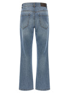 Brunello Cucinelli Blue Cotton Cropped Jeans