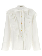 Alberta Ferretti White Cotton Blouse
