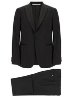 Pal Zileri Black Wool Two-Piece Suit