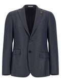 Pal Zileri Blue Viscose Blazer