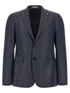 Pal Zileri Blue Viscose Blazer