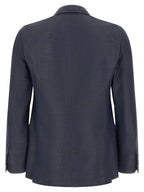 Pal Zileri Blue Viscose Blazer