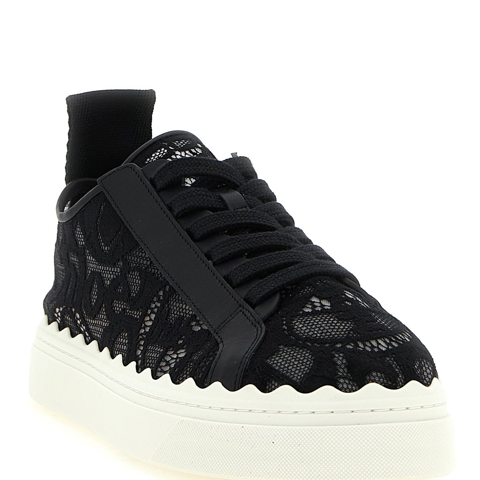 Chloé Black Polyamide Low Top Sneakers