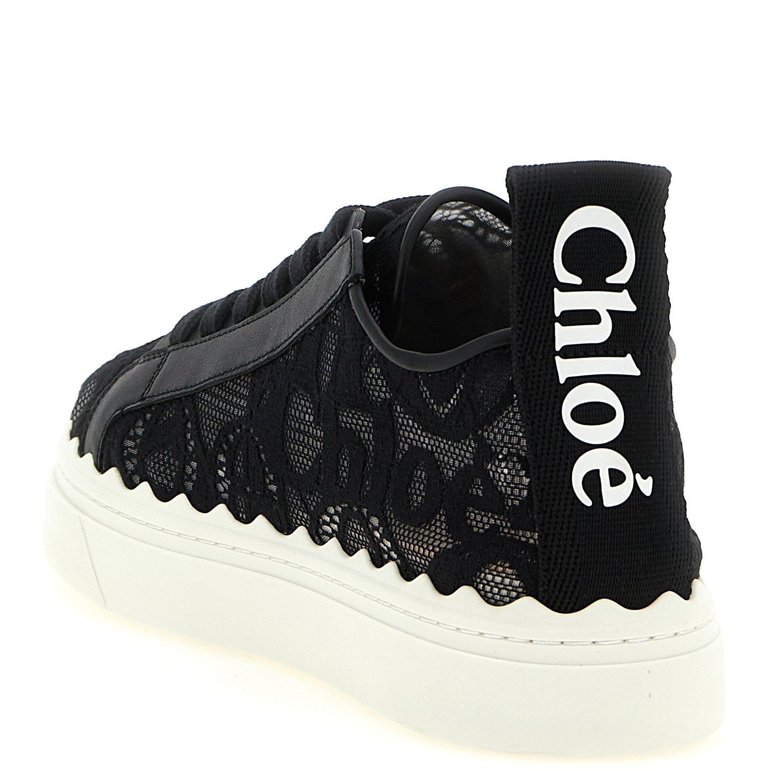 Chloé Black Polyamide Low Top Sneakers