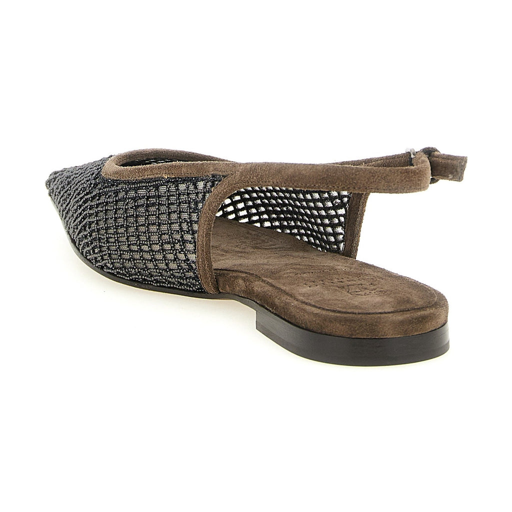 Brunello Cucinelli Brown Calfskin Ballet Flats