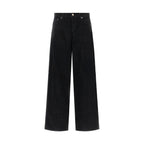 Haikure Black Cotton Flared Jeans
