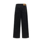 Haikure Black Cotton Flared Jeans