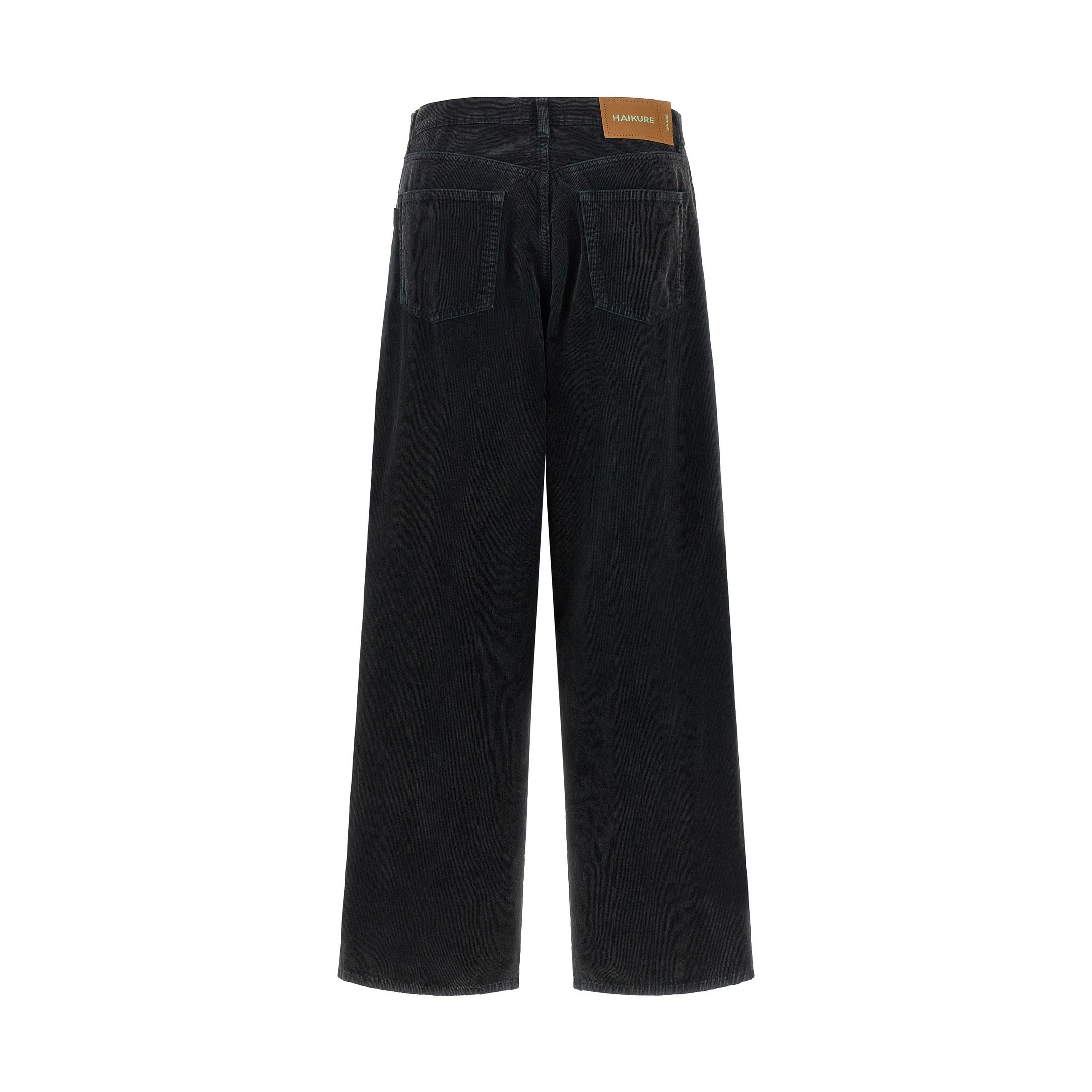 Haikure Black Cotton Flared Jeans