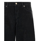Haikure Black Cotton Flared Jeans