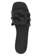 Gucci Black Rubber Slides