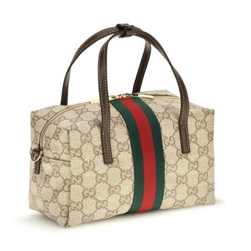Beige Fabric Handbag