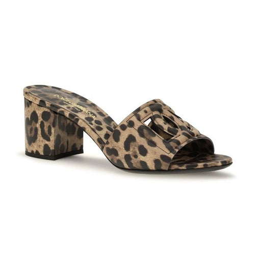 Beige Calf Leather Bos Taurus Mules