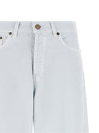 Haikure White Cotton Relaxed Fit Jeans