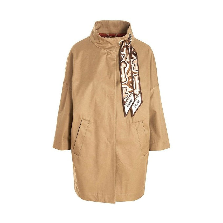 Herno Brown Cotton Coat