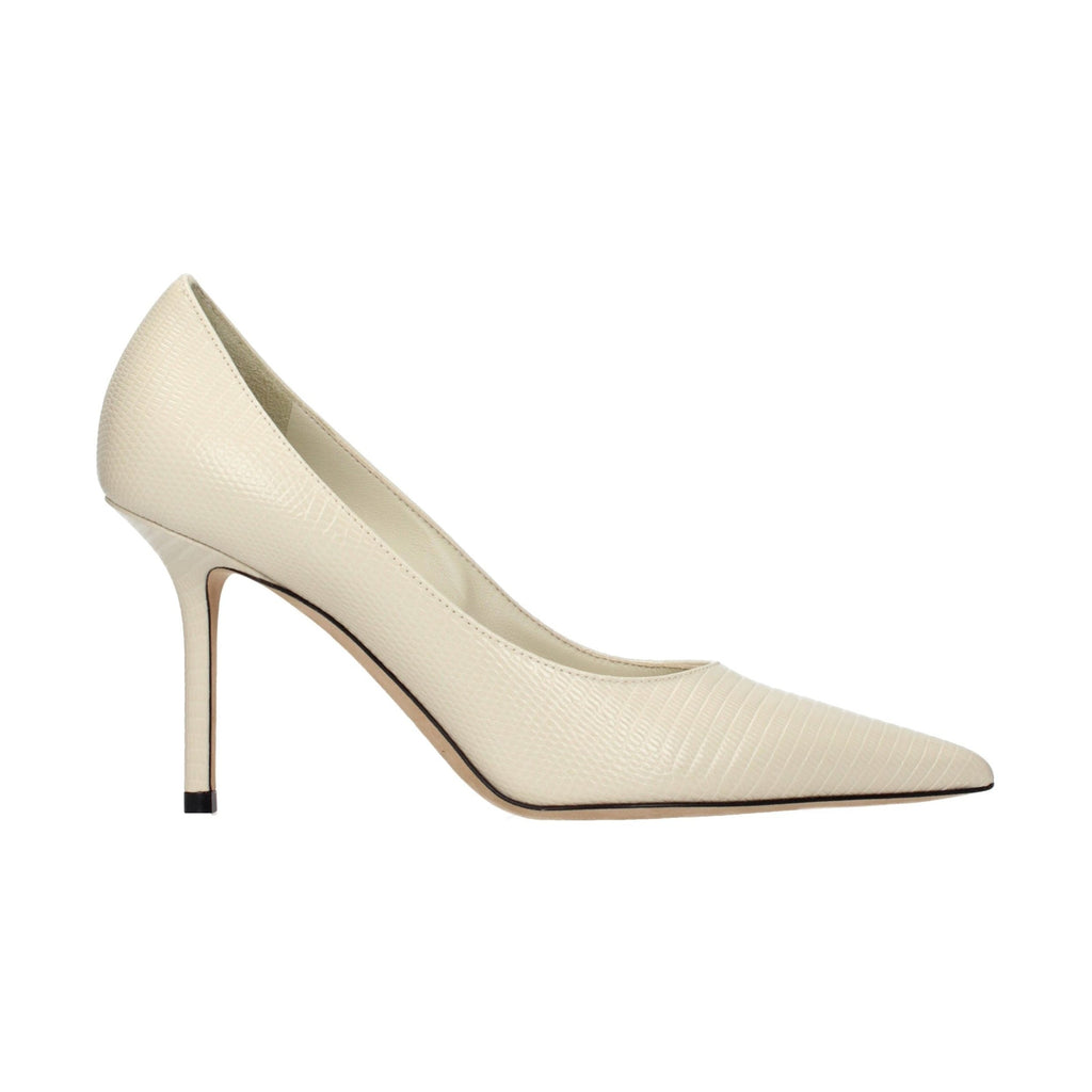 Jimmy Choo Beige Leather High Heel Pumps