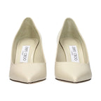 Jimmy Choo Beige Leather High Heel Pumps