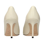 Jimmy Choo Beige Leather High Heel Pumps