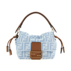 Fendi Blue Cotton Handbag