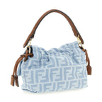 Fendi Blue Cotton Handbag