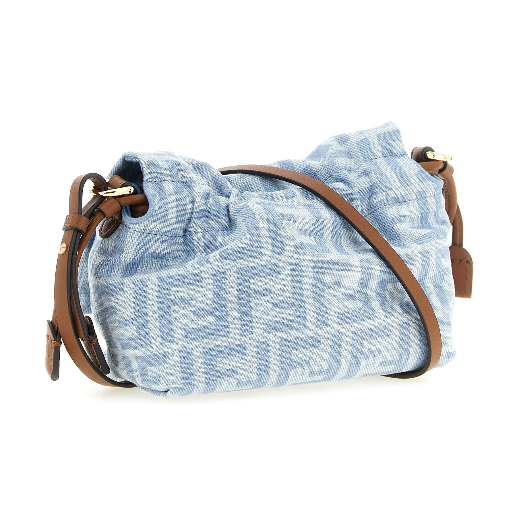 Fendi Blue Cotton Handbag