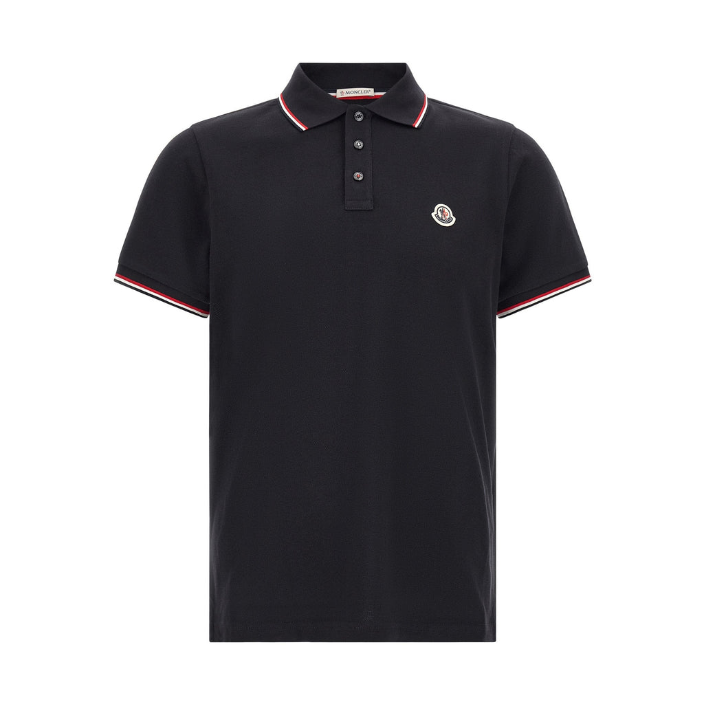 Blue Cotton Polo Shirt
