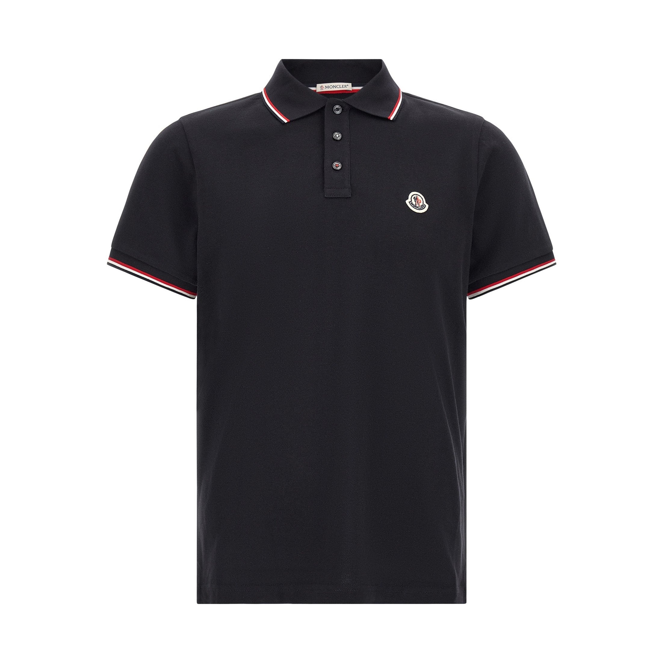 Blue Cotton Polo Shirt