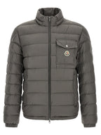 Gray Polyamide Full-Length Jacket