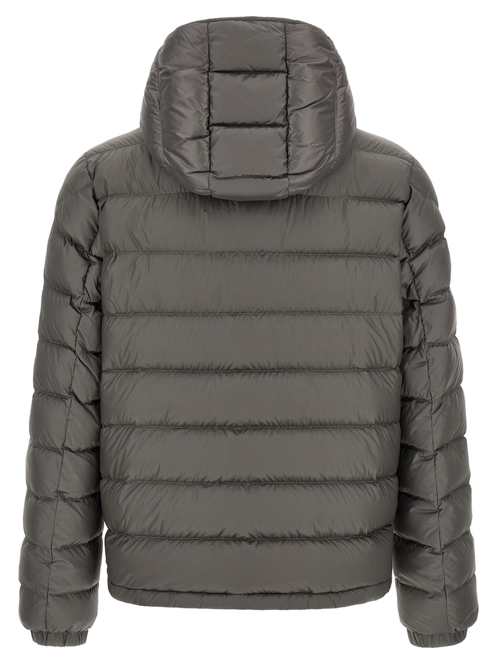 Gray Polyamide Full-Length Jacket