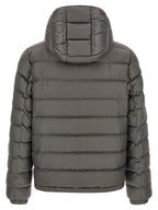Gray Polyamide Full-Length Jacket