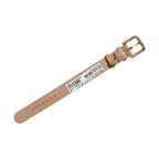 Dolce & Gabbana Brown Embossed Leather Gold Buckle Belt Strap Bracelet