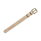 Dolce & Gabbana Beige Calfskin Leather Gold Buckle Belt Strap Bracelet