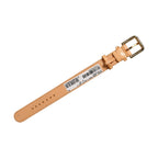 Dolce & Gabbana Beige Embossed Leather Gold Buckle Belt Strap Bracelet
