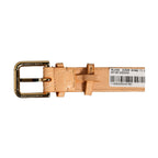 Dolce & Gabbana Beige Embossed Leather Gold Buckle Belt Strap Bracelet