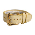 Dolce & Gabbana Beige Embossed Leather Gold Buckle Belt Strap Bracelet