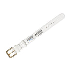 Dolce & Gabbana White Embossed Leather Gold Buckle Belt Strap Bracelet
