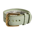 Dolce & Gabbana Green Embossed Leather Gold Buckle Belt Strap Bracelet