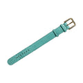 Dolce & Gabbana Blue Embossed Leather Gold Buckle Belt Strap Bracelet