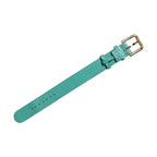 Dolce & Gabbana Blue Embossed Leather Gold Buckle Belt Strap Bracelet