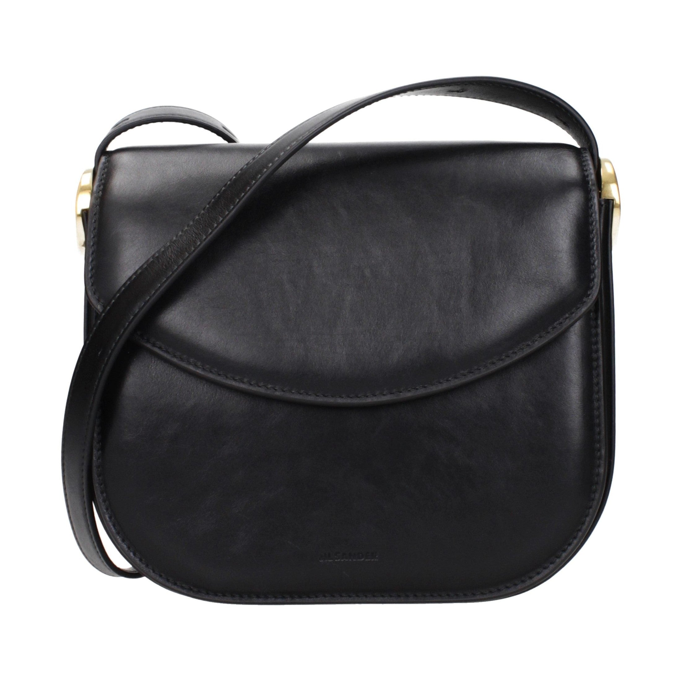 Black Leather Crossbody Bag