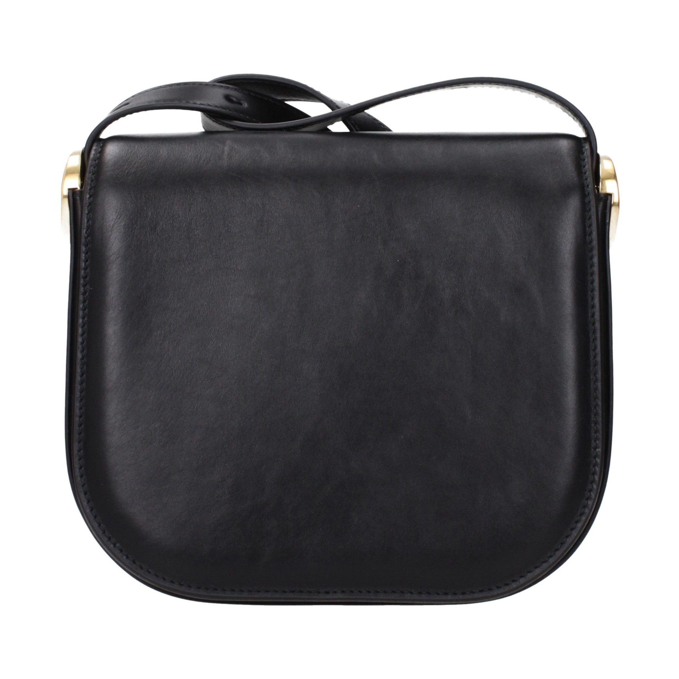 Black Leather Crossbody Bag
