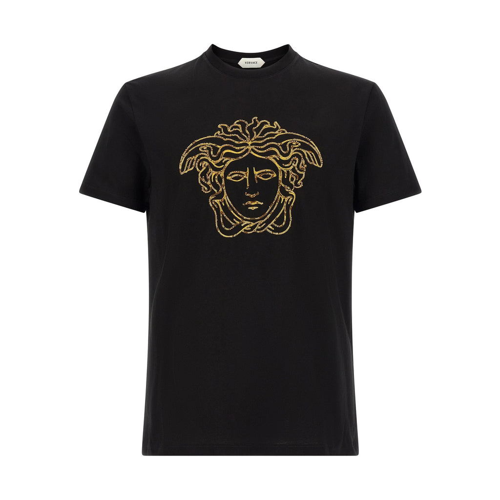 Versace Black Cotton T-Shirt