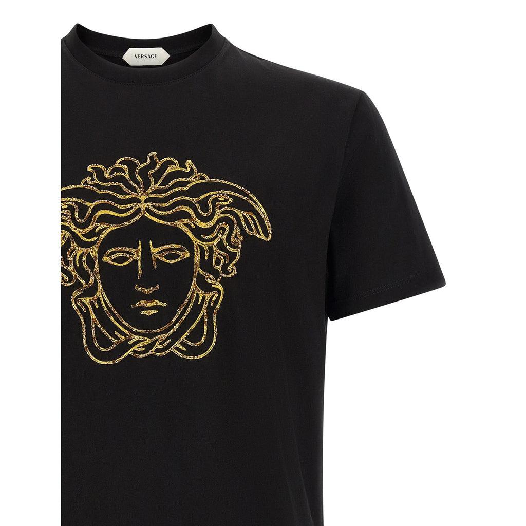 Versace Black Cotton T-Shirt